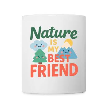 Die Natur ist mein bester Freund - Tasse - Weiß - Vorne