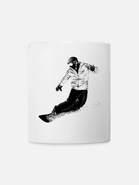 Snowboarder - Tasse - Weiß