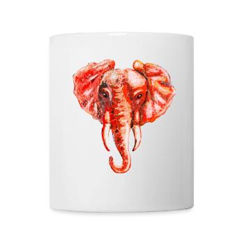 Éléphant - Mug blanc - blanc - Devant