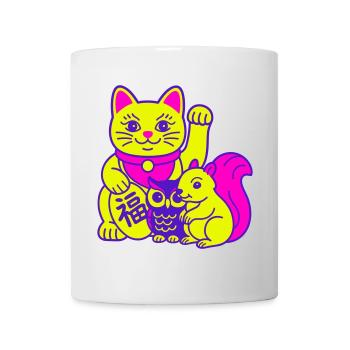 Des animaux chanceux ! - Mug blanc - blanc - Devant