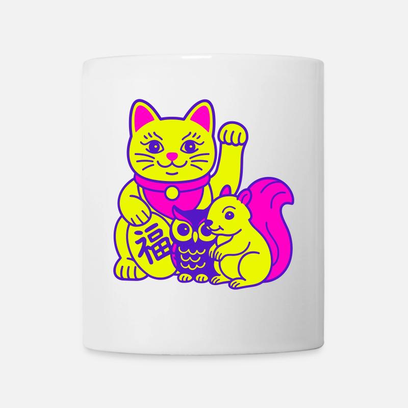 Glückstiere! - Tasse - Weiß