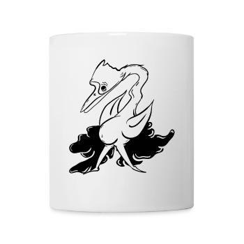 Fantasy Lying Animal with Flight Attributes - Mug - white - Front