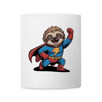 Superhero Sloth - Mug - white - Front