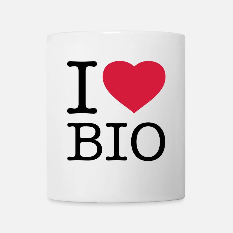 I LOVE BIO - Tasse - Weiß