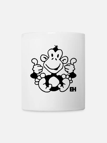 Affe - Tasse - Weiß