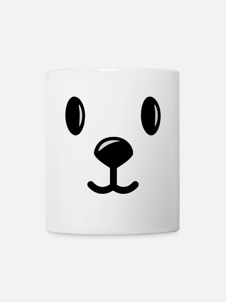 teddy bär bärchen face - Tasse - Weiß