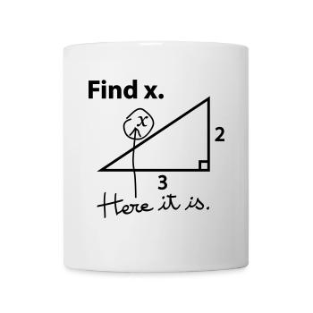Find X. - Mug - white - Front
