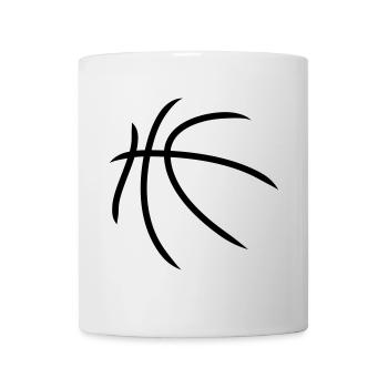 Basketball | Muster | Ball - Mug blanc - blanc - Devant
