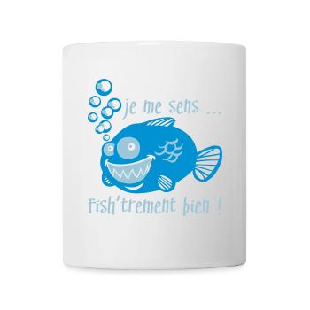 Comme un poisson dans l'eau - Mug blanc - blanc - Devant