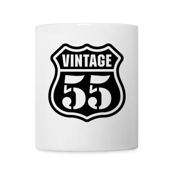 Vintage 55 - Mug blanc - blanc - Devant