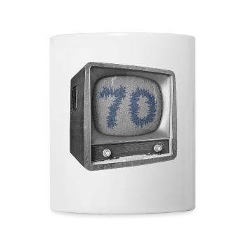 Anniversaire - 70 ans - TV - Mug blanc - blanc - Devant