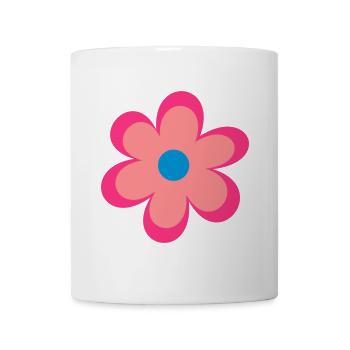 Blumen - Tasse - Weiß - Vorne