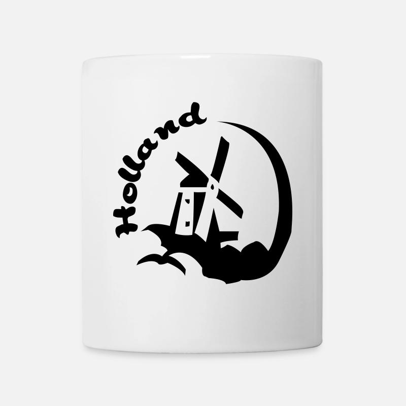 Holland-Windmühle - Tasse - Weiß