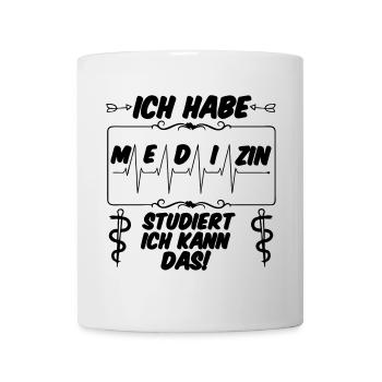 Ich habe Medizin studiert Geschenk - Tasse - Weiß - Vorne