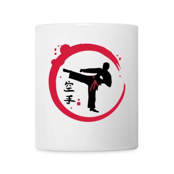 Karaté calligraphie - Mug blanc - blanc - Devant
