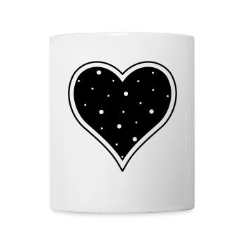 coeur anniversaire cadeau amour amitié - Mug blanc - blanc - Devant