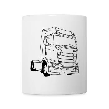 LKW Truck - Mug blanc - blanc - Devant