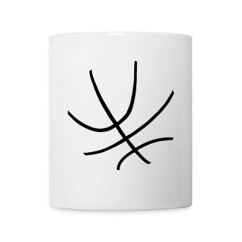 Un basket-ball - Mug blanc - blanc - Devant