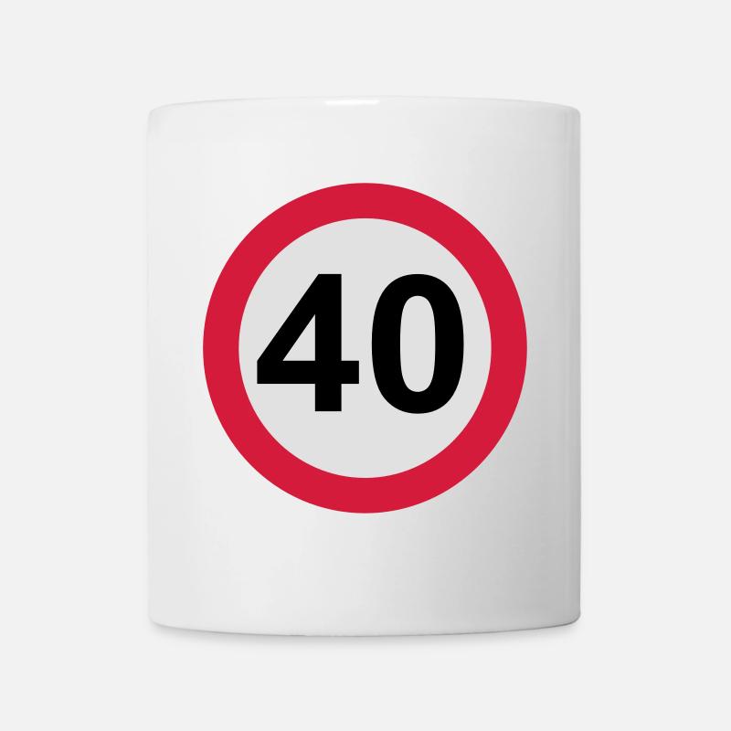 40 Geburtstag - Tasse - Weiß