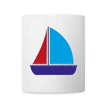 Segelboot - Tasse - Weiß - Vorne