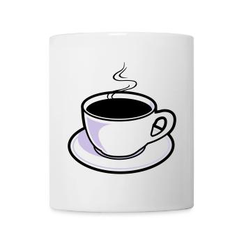 Kaffee, Tasse, Koffein - Tasse - Weiß - Vorne