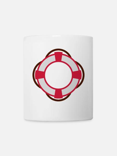 6061912 125921005 Rettungsring - Tasse - Weiß