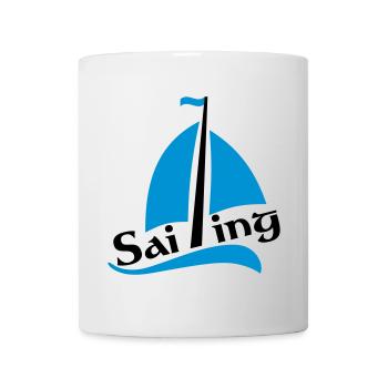 bateau à voile - Mug blanc - blanc - Devant