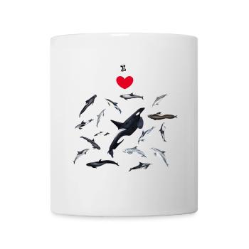 I love dolphins - I love dolphins - Dauphins - Mug - white - Front