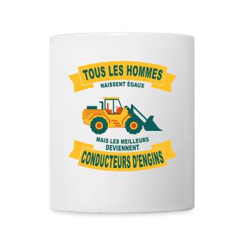 Tous les hommes naissent - Mug blanc - blanc - Devant