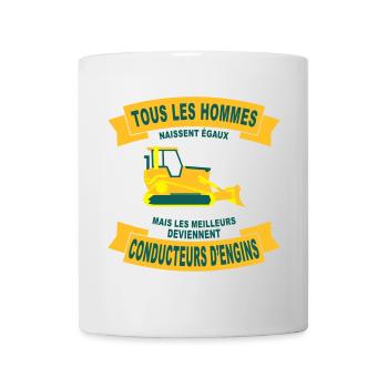 Tous les hommes naissent 2 - Mug blanc - blanc - Devant