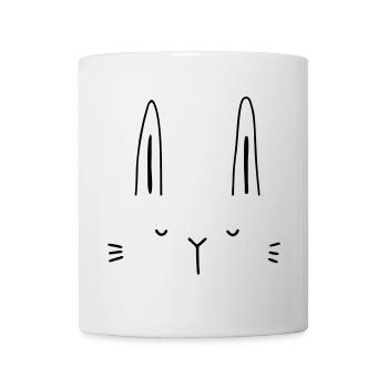 Idée cadeau visage de lapin lapin - Mug blanc - blanc - Devant