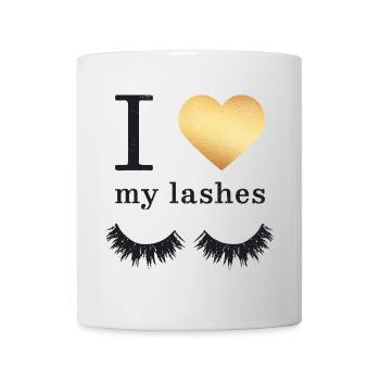 Lange Wimpern Mascara - Tasse - Weiß - Vorne