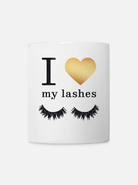 I love my Lashes - Mug - white