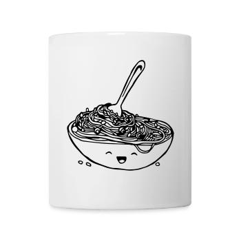 Nudelteller mit smily - Tasse - Weiß - Vorne