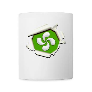 Croix du Pays Basque - Mug blanc - blanc - Devant
