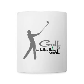 Golf - Tasse - Weiß - Vorne