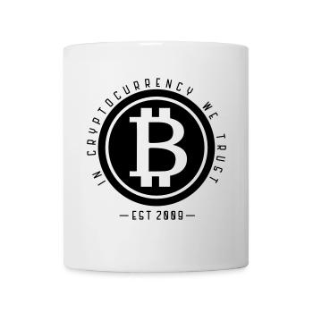 Bitcoin - in cryptocurrency we trust - Mug - white - Front