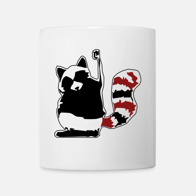 Poing fort dans le style du drapeau - Mug blanc - blanc