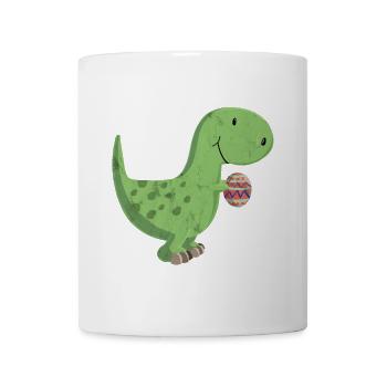 Dino und das bunte Ei - Tasse - Weiß - Vorne