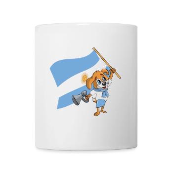 Argentina fan dog - Mug - white - Front