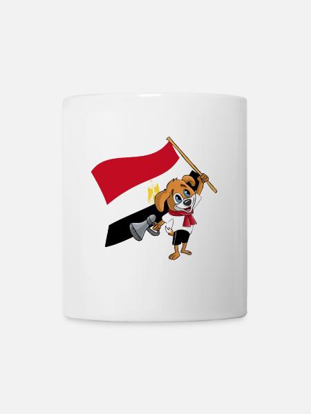 Ägypten Fan Hund - Tasse - Weiß