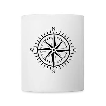 Kompass - Tasse - Weiß - Vorne