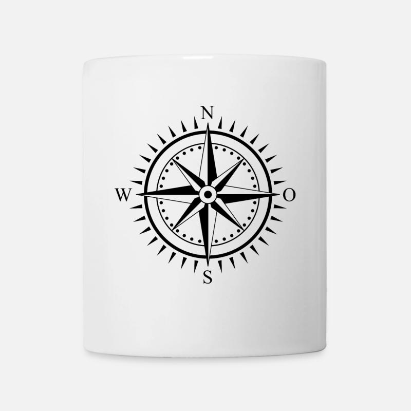 Kompass - Tasse - Weiß