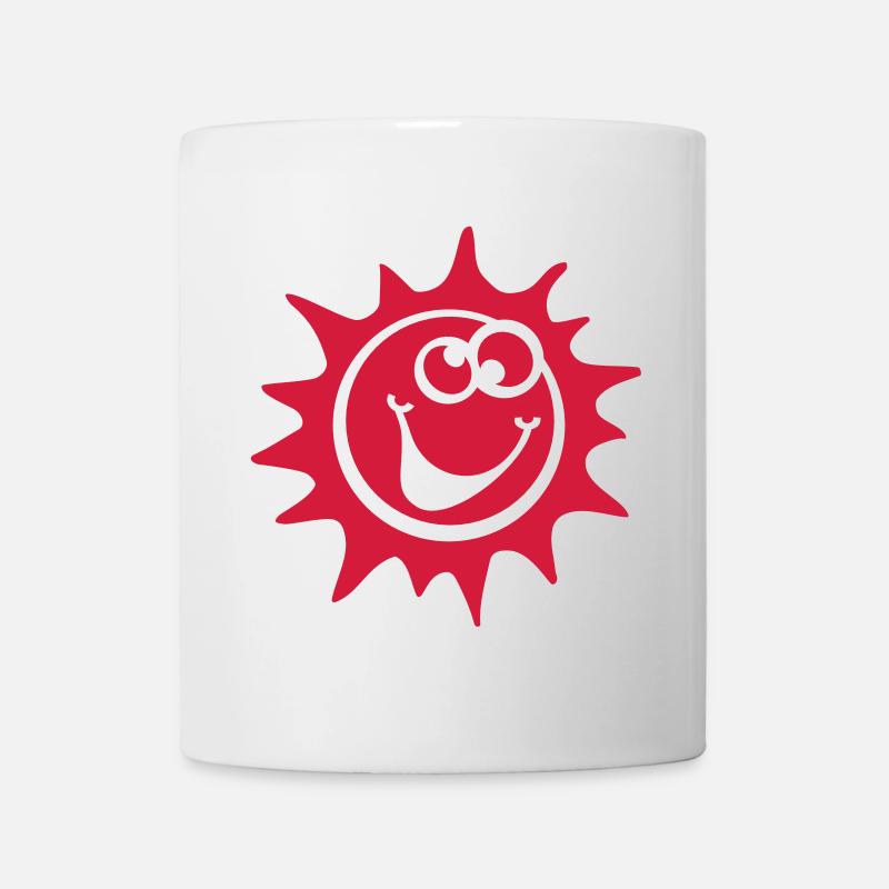 soleil smiley 1c - Mug blanc - blanc