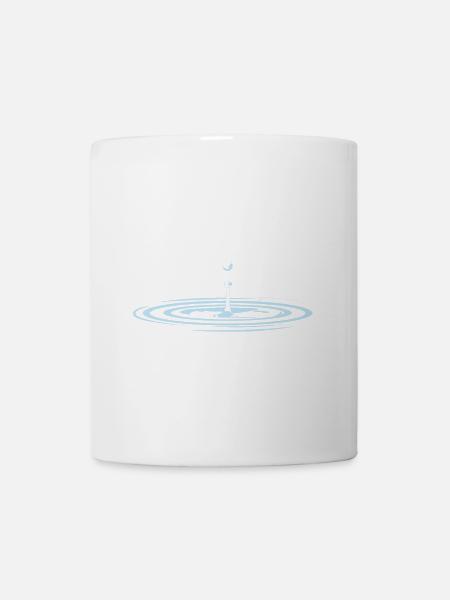 Wassertropfen waterdrop - Tasse - Weiß