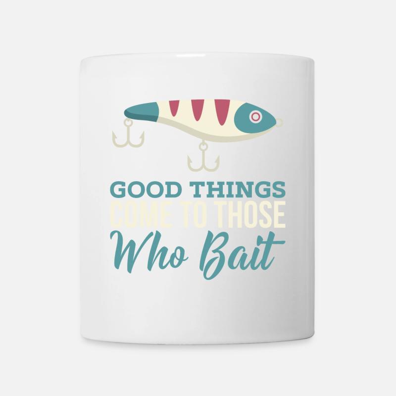 Dire de pêche aux carnassiers - Pêcheur sportif - Wobbler - Mug blanc - blanc