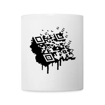 A 3D bar code as a graffiti - Mug - white - Front