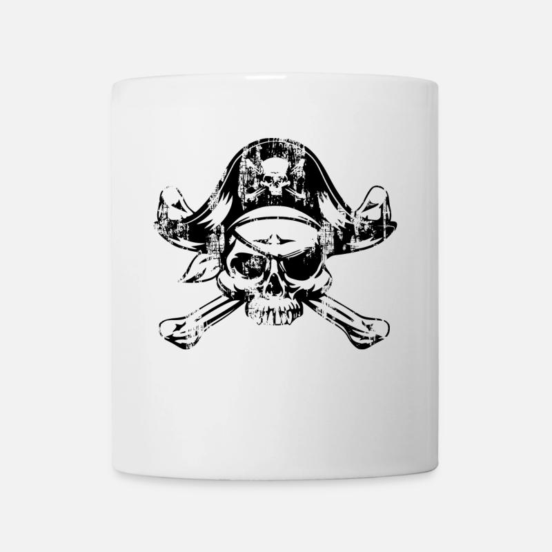Piraten - Tasse - Weiß