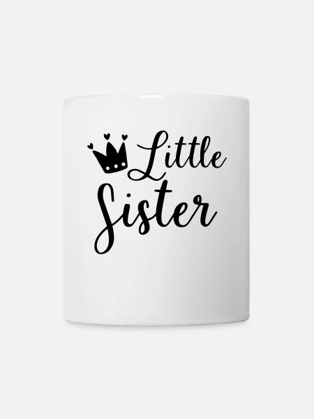 Schwester Geschwister Familie Geschenk - Tasse - Weiß