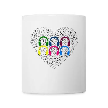 Love Musik - Tasse - Weiß - Vorne